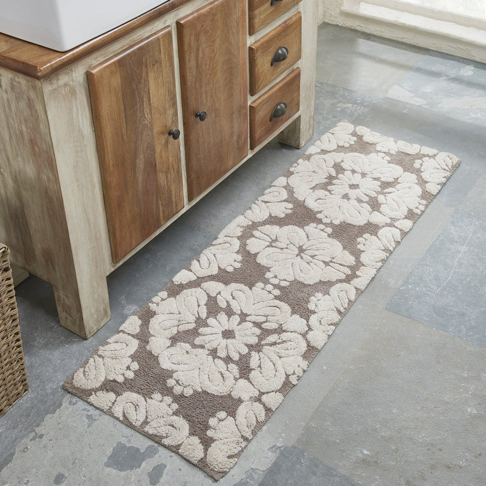 
                      
                        Medallion 100% Cotton Two Color Tufted Design Non-Slip Bath Rug
                      
                    