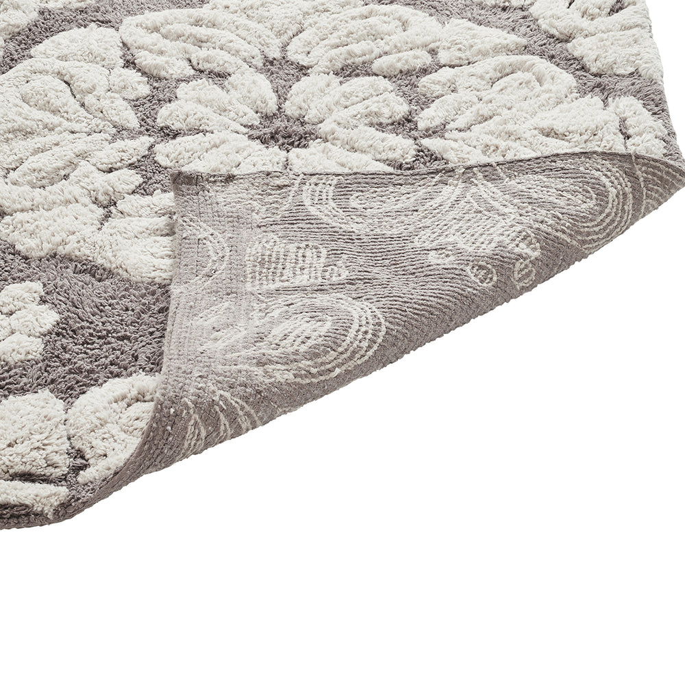 
                      
                        Medallion 100% Cotton Two Color Tufted Design Non-Slip Bath Rug
                      
                    