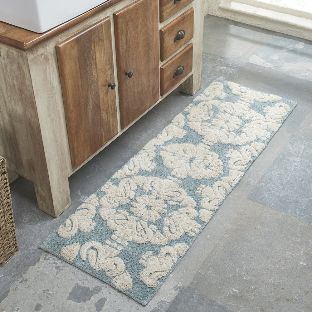 
                      
                        Medallion 100% Cotton Two Color Tufted Design Non-Slip Bath Rug
                      
                    