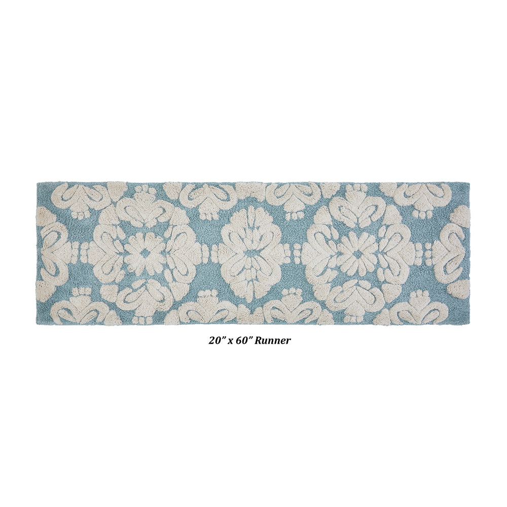 
                      
                        Medallion 100% Cotton Two Color Tufted Design Non-Slip Bath Rug
                      
                    