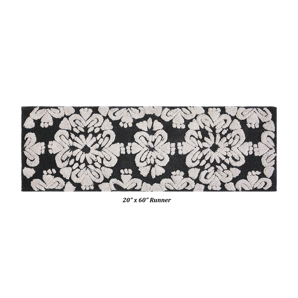 
                      
                        Medallion 100% Cotton Two Color Tufted Design Non-Slip Bath Rug
                      
                    