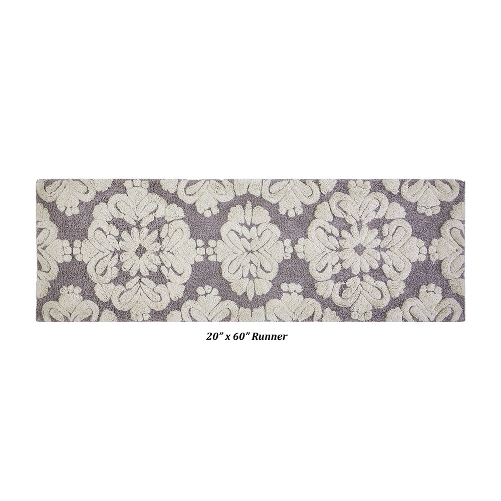 
                      
                        Medallion 100% Cotton Two Color Tufted Design Non-Slip Bath Rug
                      
                    