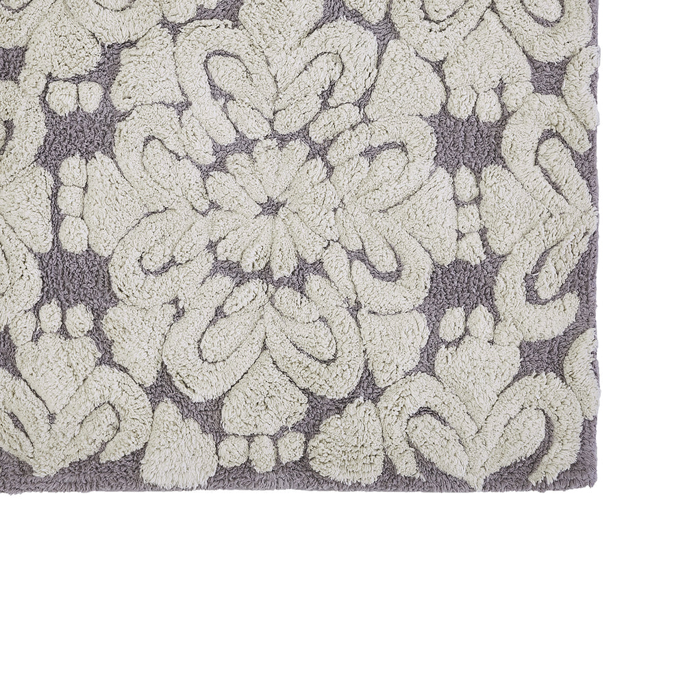 
                      
                        Medallion 100% Cotton Two Color Tufted Design Non-Slip Bath Rug
                      
                    