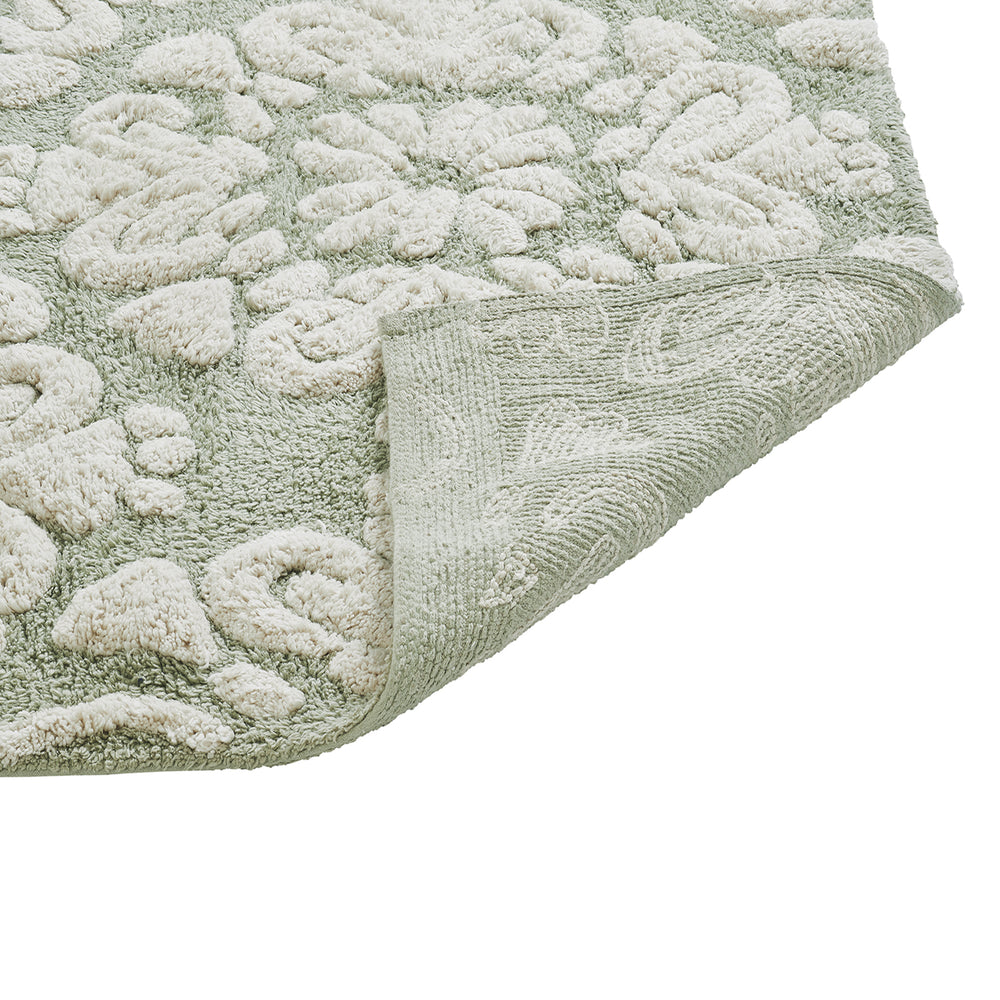 
                      
                        Medallion 100% Cotton Two Color Tufted Design Non-Slip Bath Rug
                      
                    