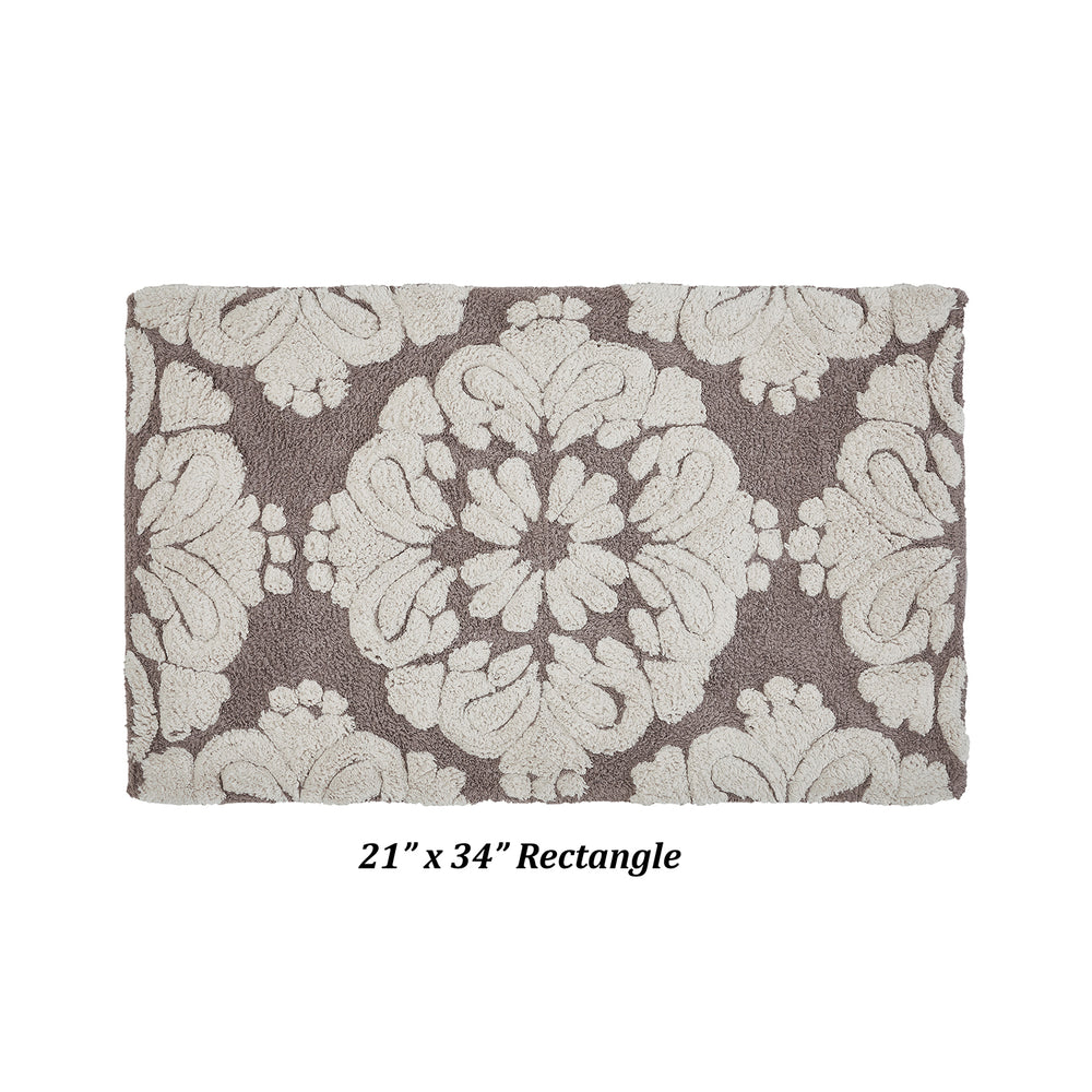 
                      
                        Medallion 100% Cotton Two Color Tufted Design Non-Slip Bath Rug
                      
                    