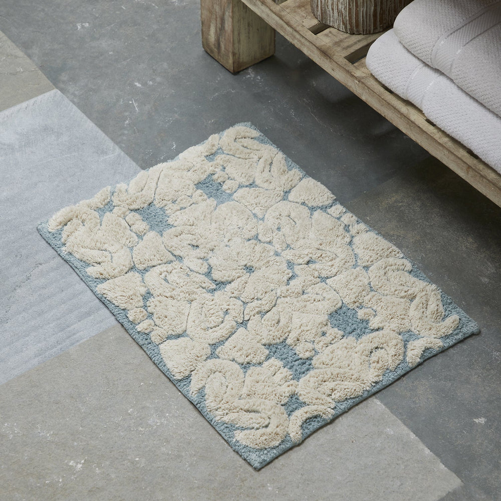 
                      
                        Medallion 100% Cotton Two Color Tufted Design Non-Slip Bath Rug
                      
                    