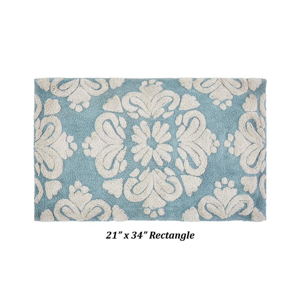 
                      
                        Medallion 100% Cotton Two Color Tufted Design Non-Slip Bath Rug
                      
                    