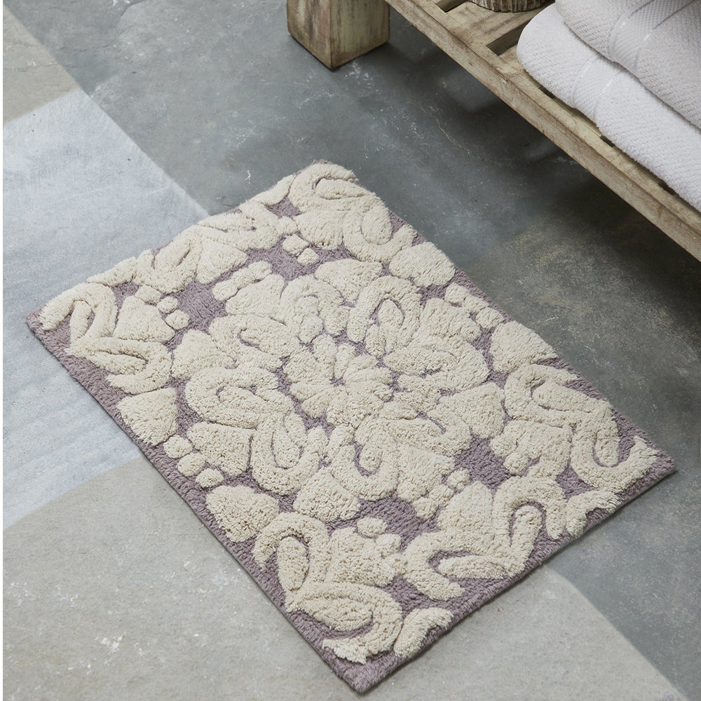 
                      
                        Medallion 100% Cotton Two Color Tufted Design Non-Slip Bath Rug
                      
                    