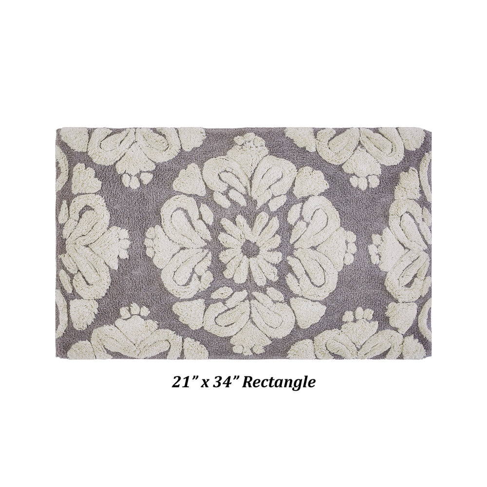 
                      
                        Medallion 100% Cotton Two Color Tufted Design Non-Slip Bath Rug
                      
                    