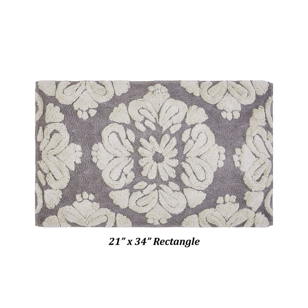 
                      
                        Medallion 100% Cotton Two Color Tufted Design Non-Slip Bath Rug
                      
                    