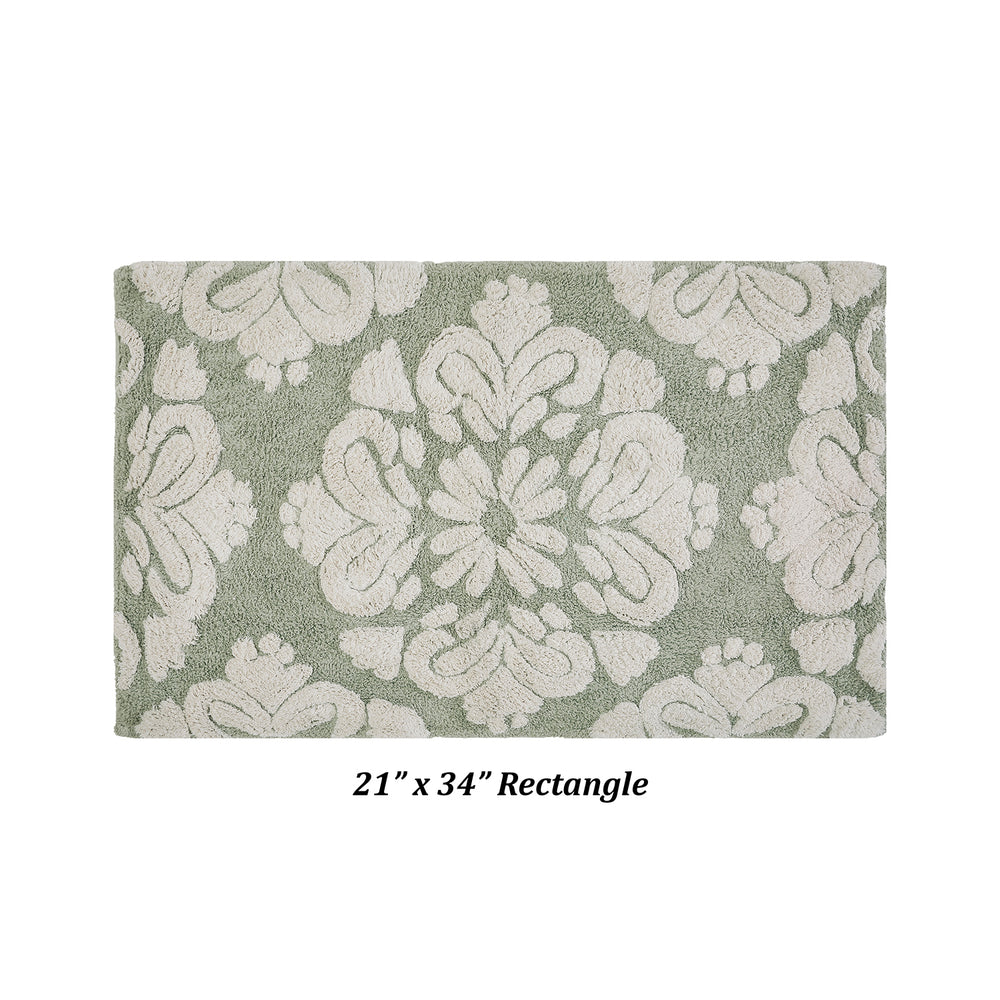 
                      
                        Medallion 100% Cotton Two Color Tufted Design Non-Slip Bath Rug
                      
                    