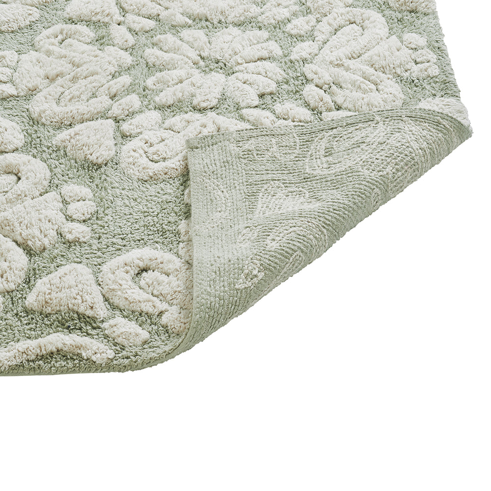 
                      
                        Medallion 100% Cotton Two Color Tufted Design Non-Slip Bath Rug
                      
                    