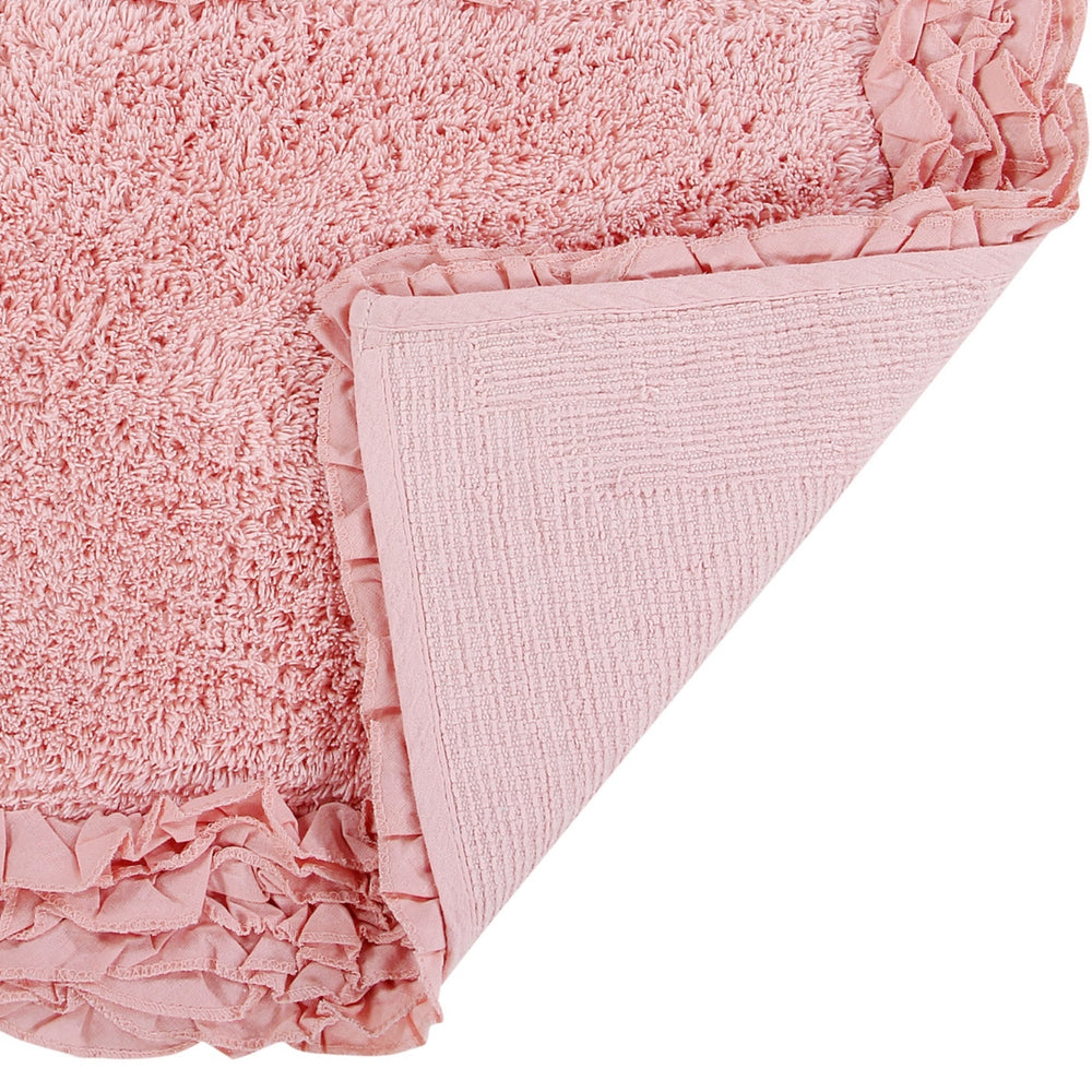 
                      
                        Better Trends 100% Cotton Bath Rug in Shaggy Border Collection - Ultra Soft, Plush, Absorbent, Tufted Bath Mat Rug for Bathroom Floor, Shower & Sink Bath Mat Rug - 17" x 24", Pink
                      
                    