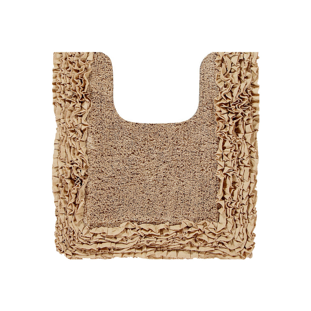 
                      
                        Shaggy Border Bath Rug 100% Cotton, Tufted Design with Ruffle Border, Ultra Soft & Absorbent, Machine Washable with Spray Latex Backing
                      
                    