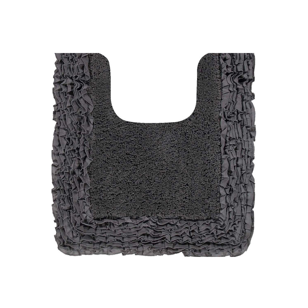 
                      
                        Shaggy Border Bath Rug 100% Cotton, Tufted Design with Ruffle Border, Ultra Soft & Absorbent, Machine Washable with Spray Latex Backing
                      
                    