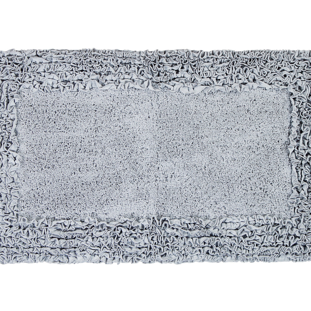 
                      
                        Shaggy Border Bath Rug 100% Cotton, Tufted Design with Ruffle Border, Ultra Soft & Absorbent, Machine Washable with Spray Latex Backing
                      
                    