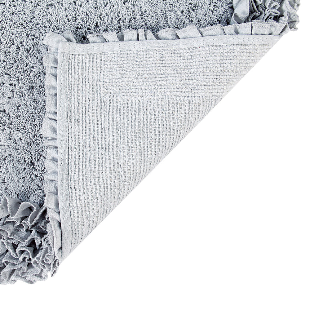 
                      
                        Better Trends 100% Cotton Bath Rug in Shaggy Border Collection - Ultra Soft, Plush, Tufted Bath Rug for Bathroom Floor, Tub and Shower, Bathroom rug 2 Piece Set (17" x 24"), Silver
                      
                    