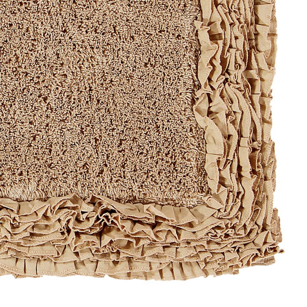 
                      
                        Better Trends 100% Cotton Bath Rug in Shaggy Border Collection - Ultra Soft, Plush, Absorbent, Tufted Bath Rug, Quick-Dry, Great for Bath, Shower, Bedroom - 30" Heart, Beige
                      
                    