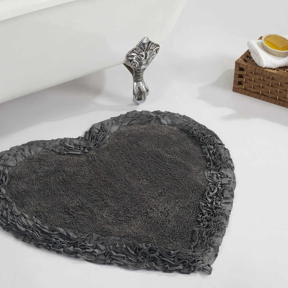 
                      
                        Shaggy Border Bath Rug 100% Cotton, Tufted Design with Ruffle Border, Ultra Soft & Absorbent, Machine Washable with Spray Latex Backing
                      
                    