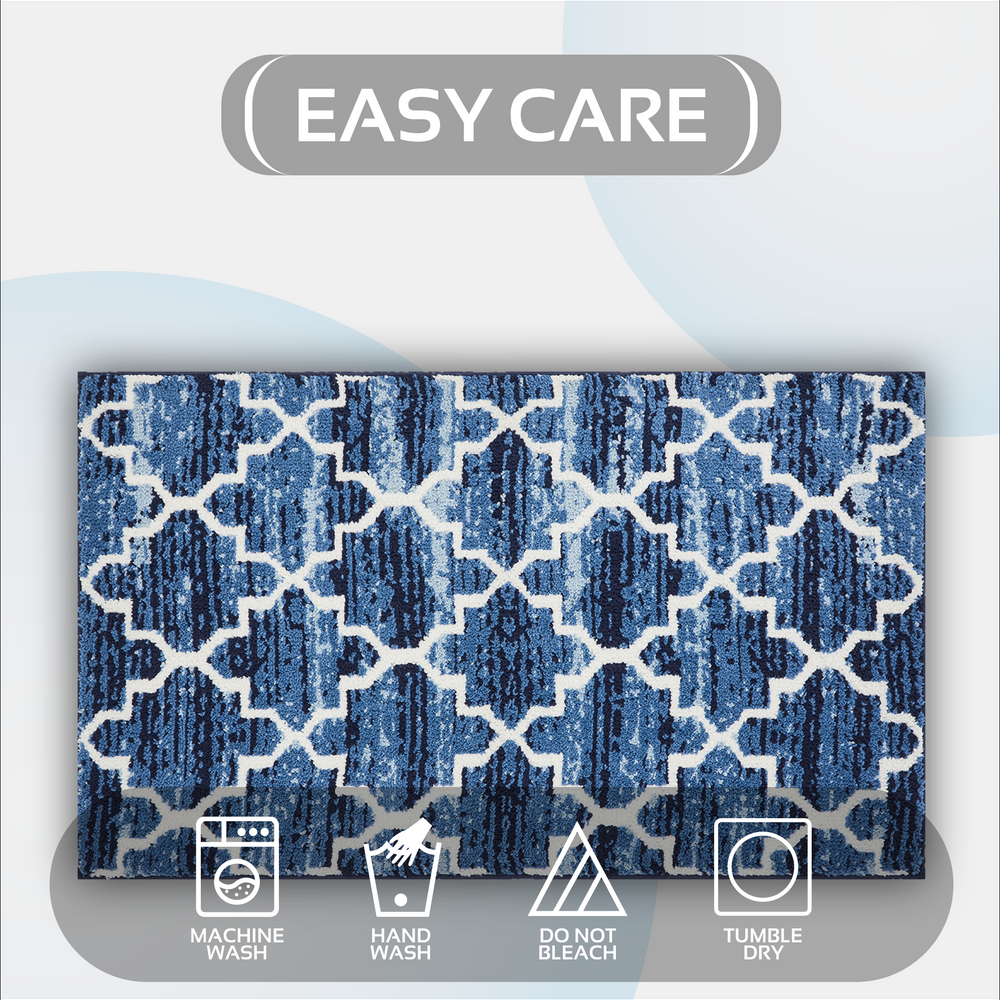 
                      
                        Savio Bath Rug - 100% Polyester Knitted Bath Mat with Gel Foam/Rubber Backing, Marrakesh Pattern
                      
                    