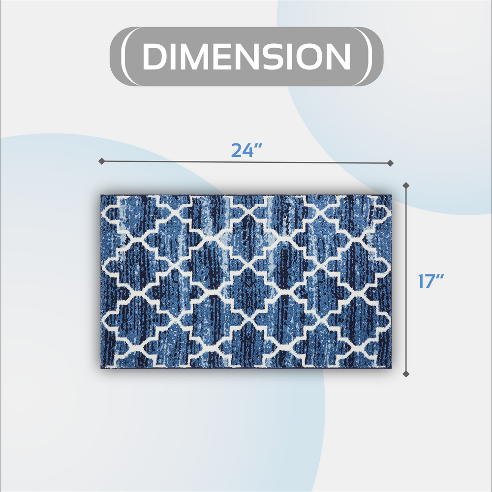 
                      
                        Savio Bath Rug - 100% Polyester Knitted Bath Mat with Gel Foam/Rubber Backing, Marrakesh Pattern
                      
                    