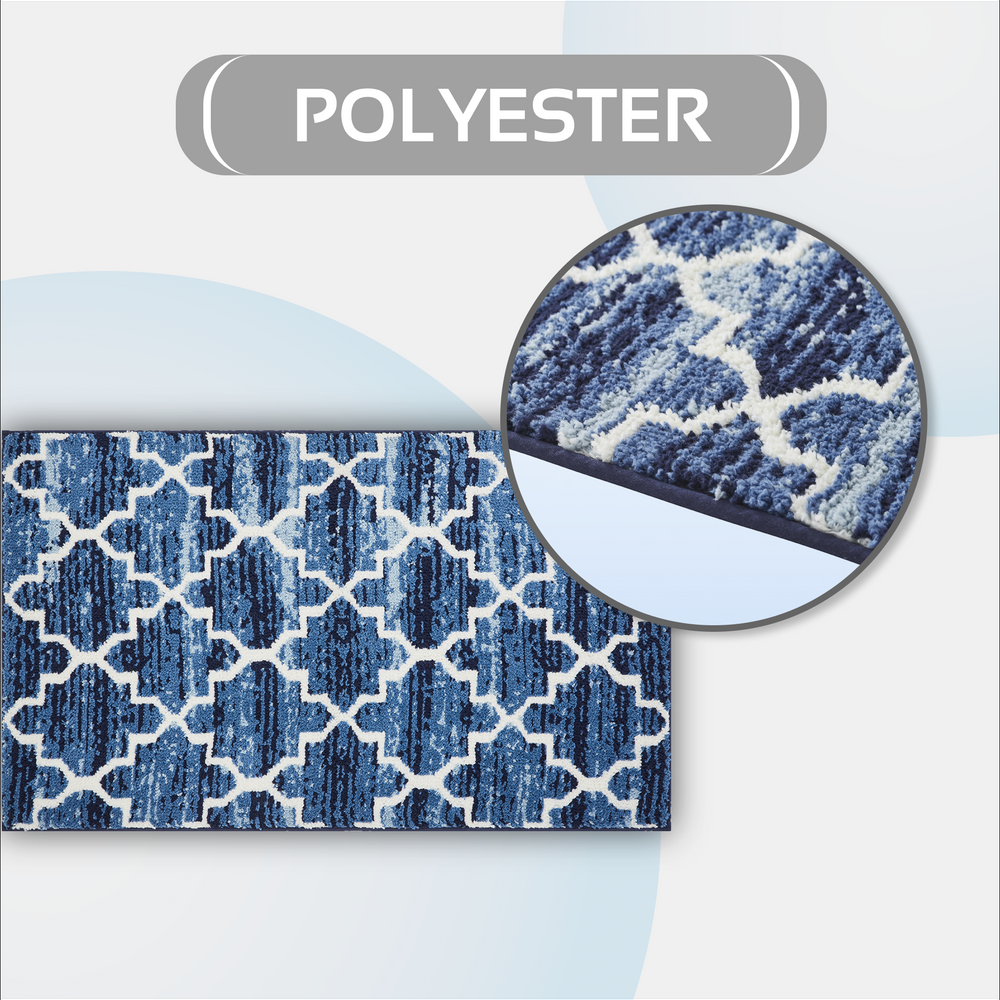 
                      
                        Savio Bath Rug - 100% Polyester Knitted Bath Mat with Gel Foam/Rubber Backing, Marrakesh Pattern
                      
                    