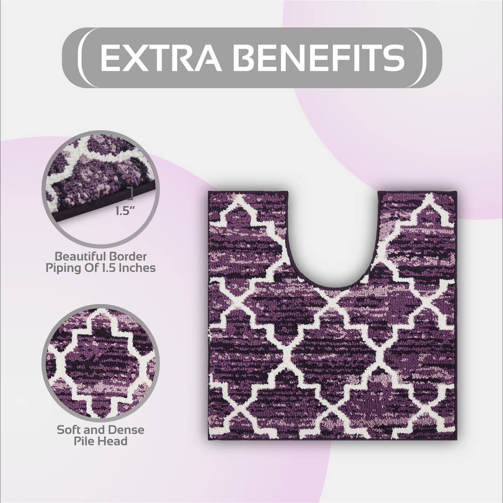 
                      
                        Savio Bath Rug - 100% Polyester Knitted Bath Mat with Gel Foam/Rubber Backing, Marrakesh Pattern
                      
                    