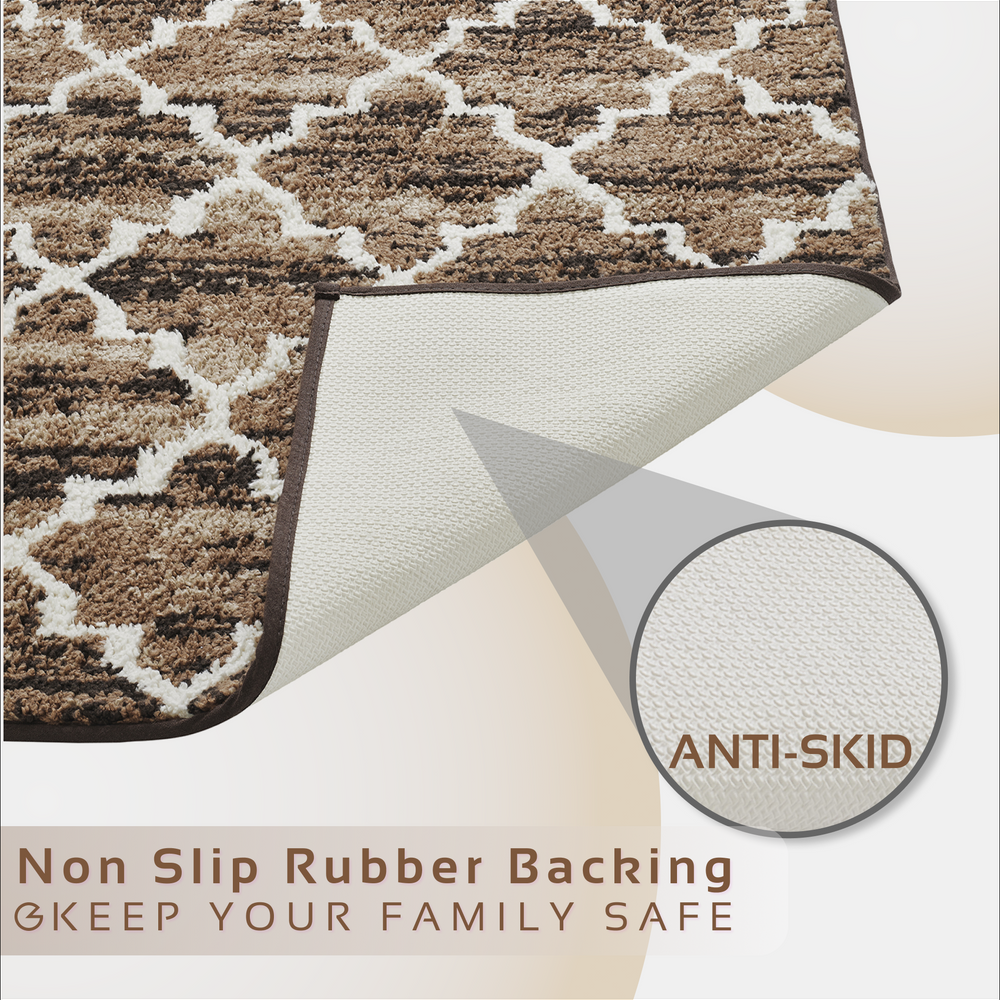 
                      
                        Savio Bath Rug - 100% Polyester Knitted Bath Mat with Gel Foam/Rubber Backing, Marrakesh Pattern
                      
                    
