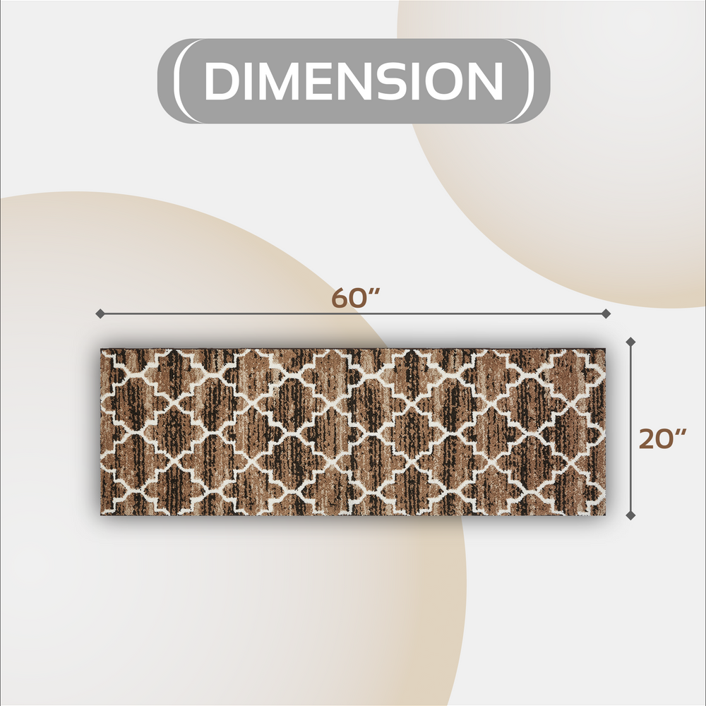 
                      
                        Savio Bath Rug - 100% Polyester Knitted Bath Mat with Gel Foam/Rubber Backing, Marrakesh Pattern
                      
                    