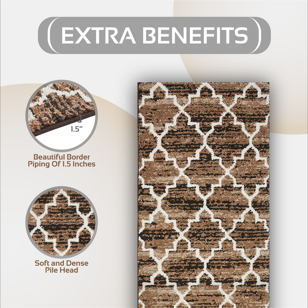 
                      
                        Savio Bath Rug - 100% Polyester Knitted Bath Mat with Gel Foam/Rubber Backing, Marrakesh Pattern
                      
                    