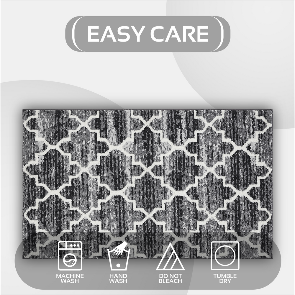 
                      
                        Savio Bath Rug - 100% Polyester Knitted Bath Mat with Gel Foam/Rubber Backing, Marrakesh Pattern
                      
                    