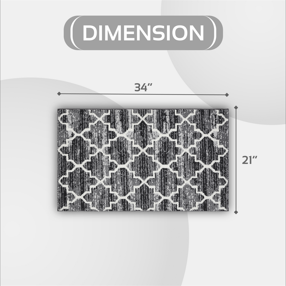 
                      
                        Savio Bath Rug - 100% Polyester Knitted Bath Mat with Gel Foam/Rubber Backing, Marrakesh Pattern
                      
                    