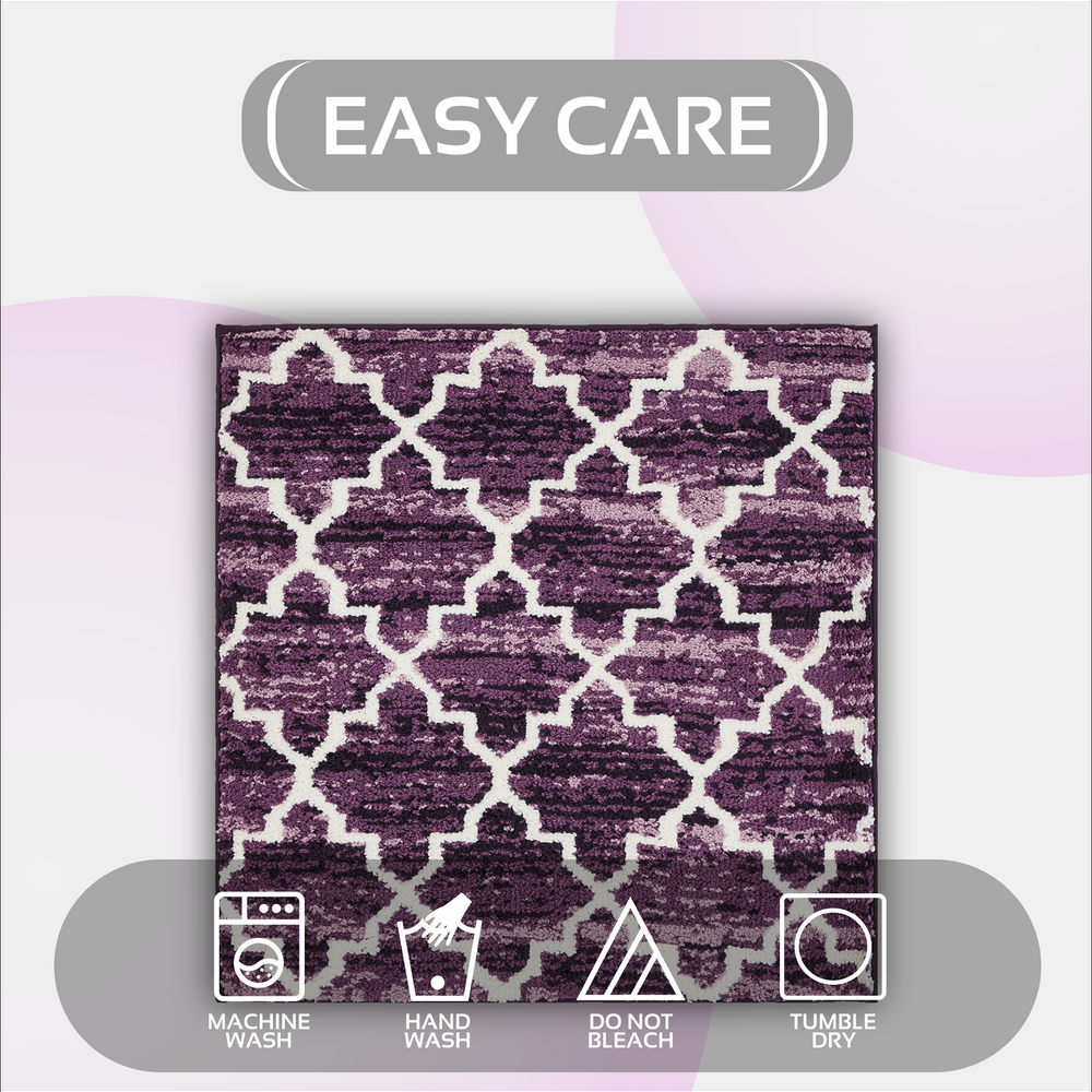 
                      
                        Savio Bath Rug - 100% Polyester Knitted Bath Mat with Gel Foam/Rubber Backing, Marrakesh Pattern
                      
                    
