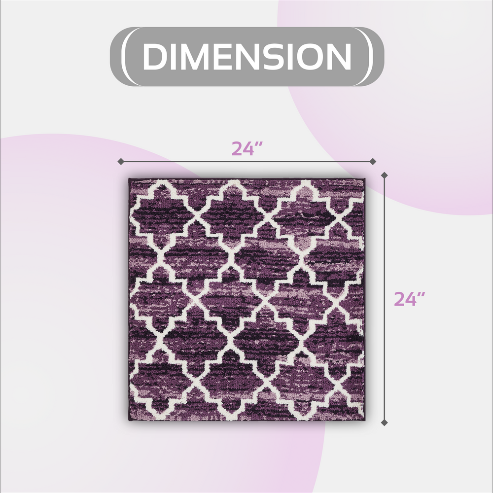 
                      
                        Savio Bath Rug - 100% Polyester Knitted Bath Mat with Gel Foam/Rubber Backing, Marrakesh Pattern
                      
                    