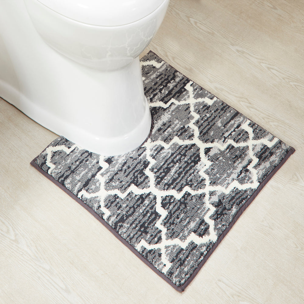 
                      
                        Better Trends Savio Bath Rug Collection 2 PC (17" x 24" | 20" x 20") in Gray
                      
                    
