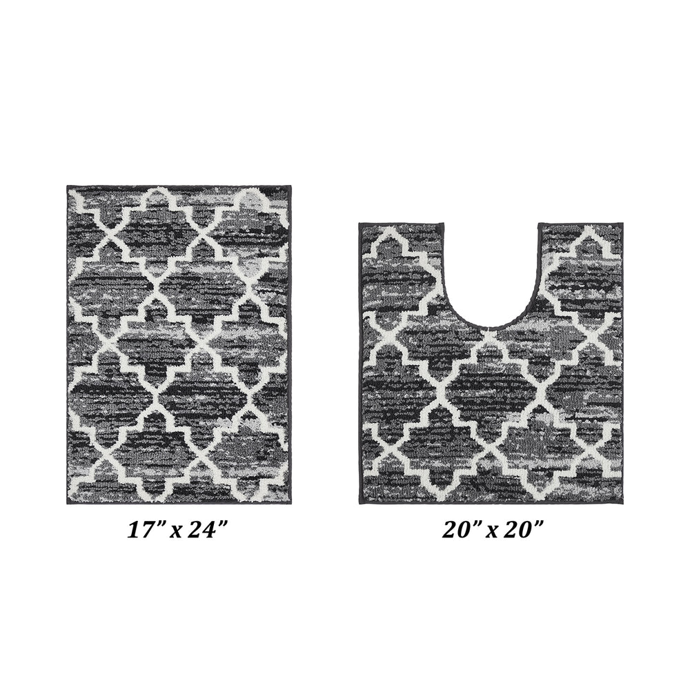 
                      
                        Better Trends Savio Bath Rug Collection 2 PC (17" x 24" | 20" x 20") in Gray
                      
                    