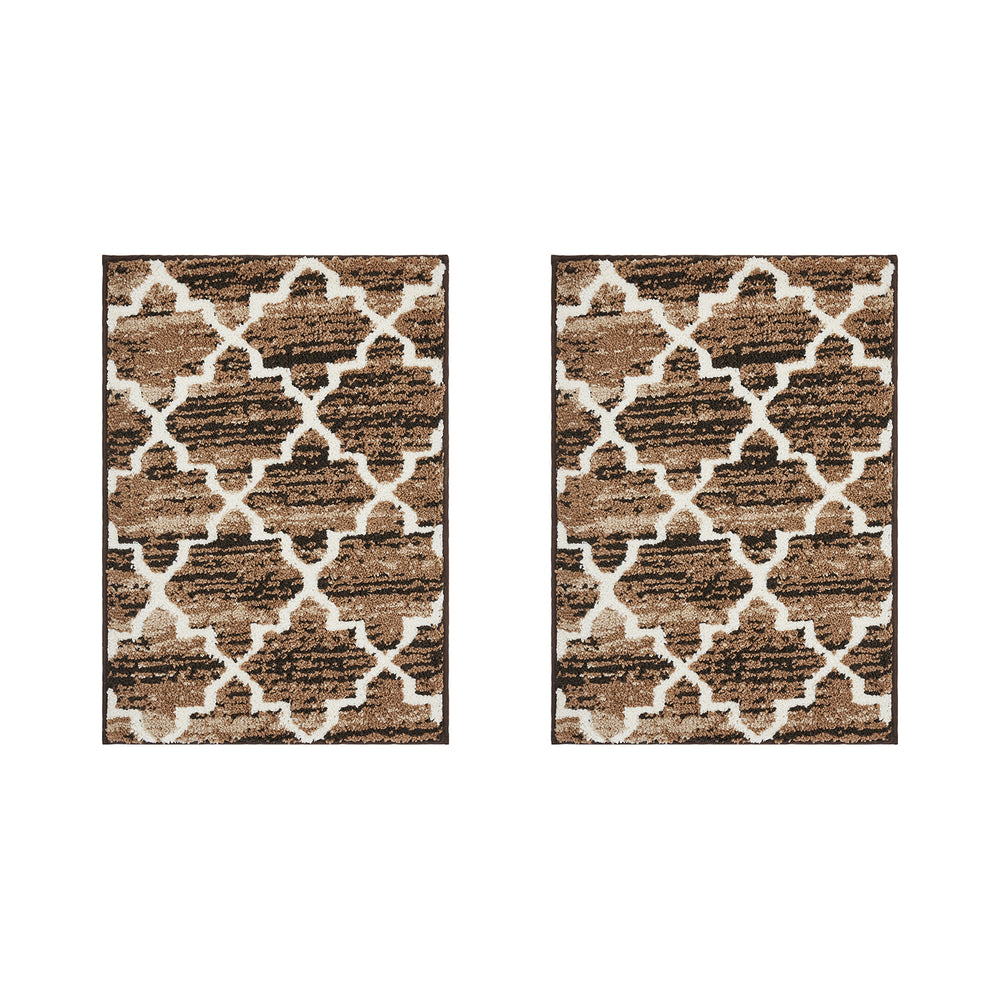 
                      
                        Better Trends Savio Bath Rug Collection 2 PC (17" x 24" | 17" x 24") in Brown
                      
                    