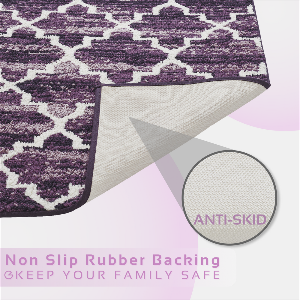 
                      
                        Savio Bath Rug - 100% Polyester Knitted Bath Mat with Gel Foam/Rubber Backing, Marrakesh Pattern
                      
                    