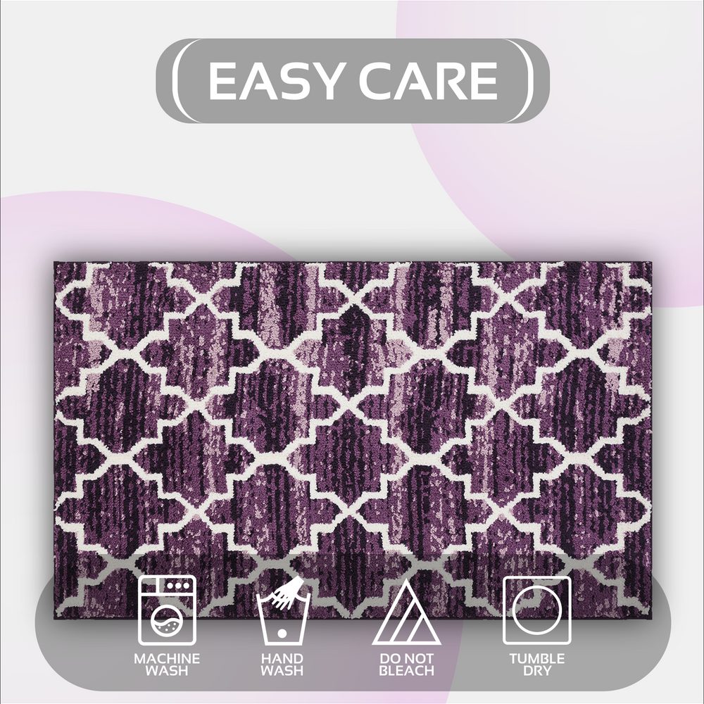 
                      
                        Savio Bath Rug - 100% Polyester Knitted Bath Mat with Gel Foam/Rubber Backing, Marrakesh Pattern
                      
                    