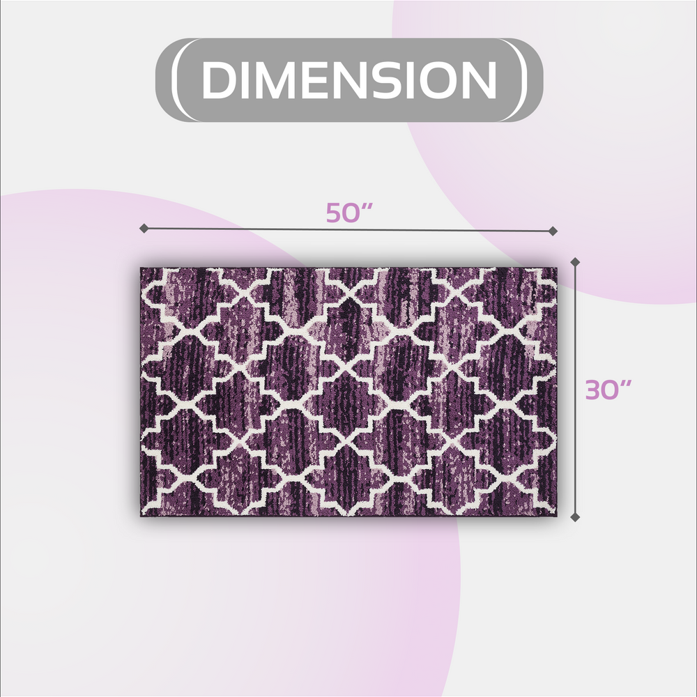 
                      
                        Savio Bath Rug - 100% Polyester Knitted Bath Mat with Gel Foam/Rubber Backing, Marrakesh Pattern
                      
                    