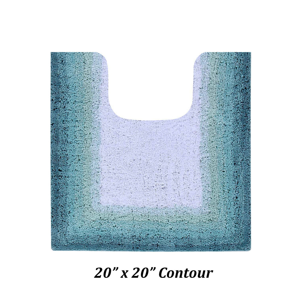 
                      
                        Better Trends Torrent Collection 100% Cotton 2 Piece Set (17" x 24" | 20" x 20") Bath Rug Set, Turquoise
                      
                    