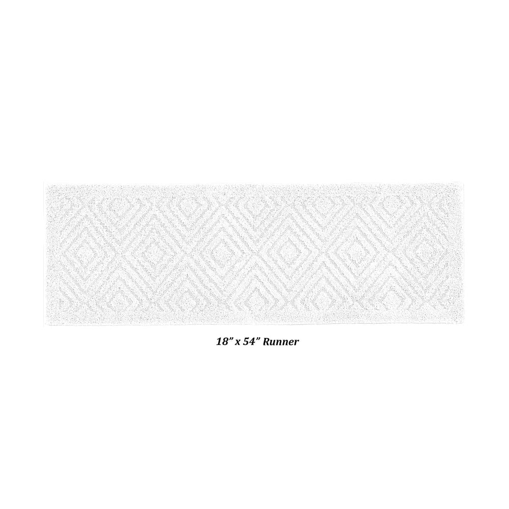 
                      
                        Trier Bath Rug - 100% Cotton Tufted Bath Mat with Gel Foam/Rubber Backing, Diamond Pattern
                      
                    