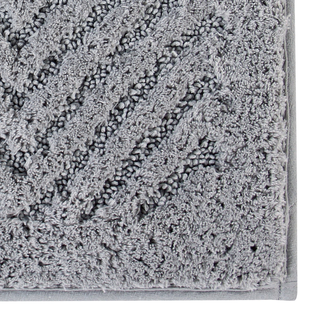 
                      
                        Trier Bath Rug - 100% Cotton Tufted Bath Mat with Gel Foam/Rubber Backing, Diamond Pattern
                      
                    
