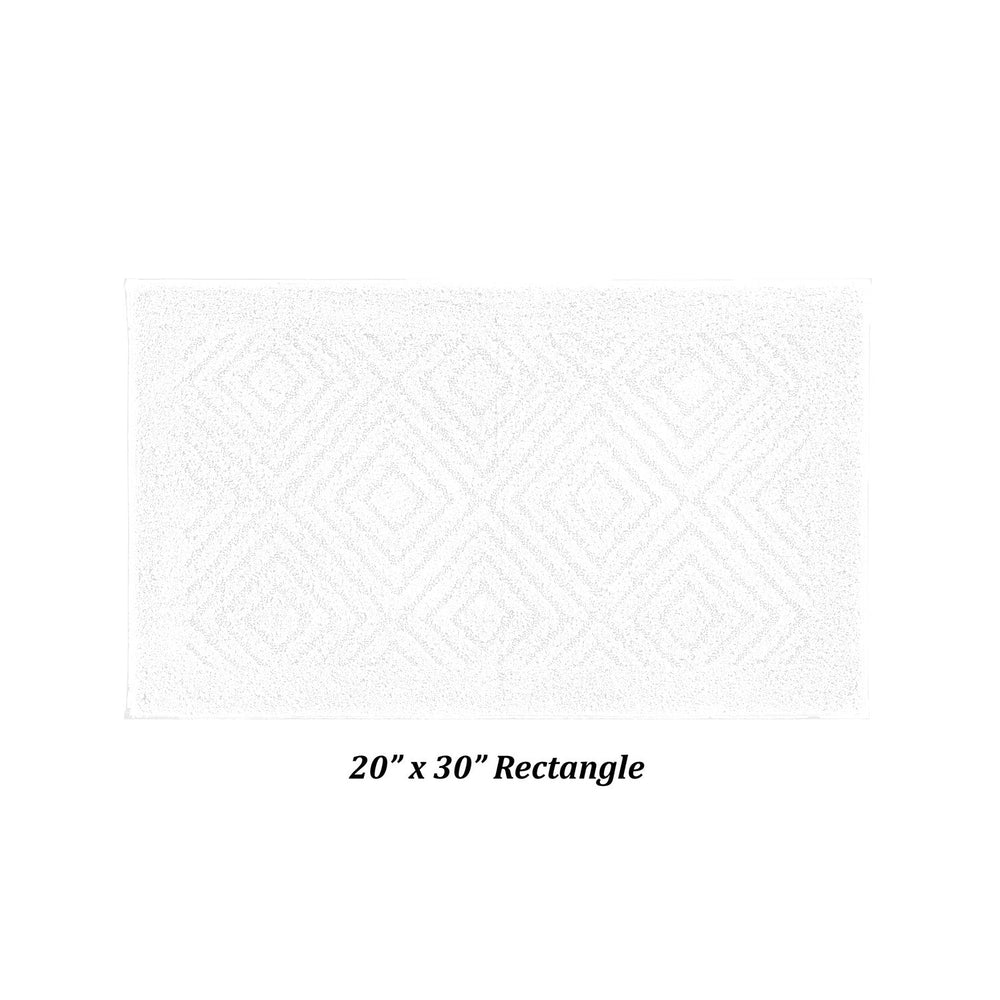 
                      
                        Trier Bath Rug - 100% Cotton Tufted Bath Mat with Gel Foam/Rubber Backing, Diamond Pattern
                      
                    