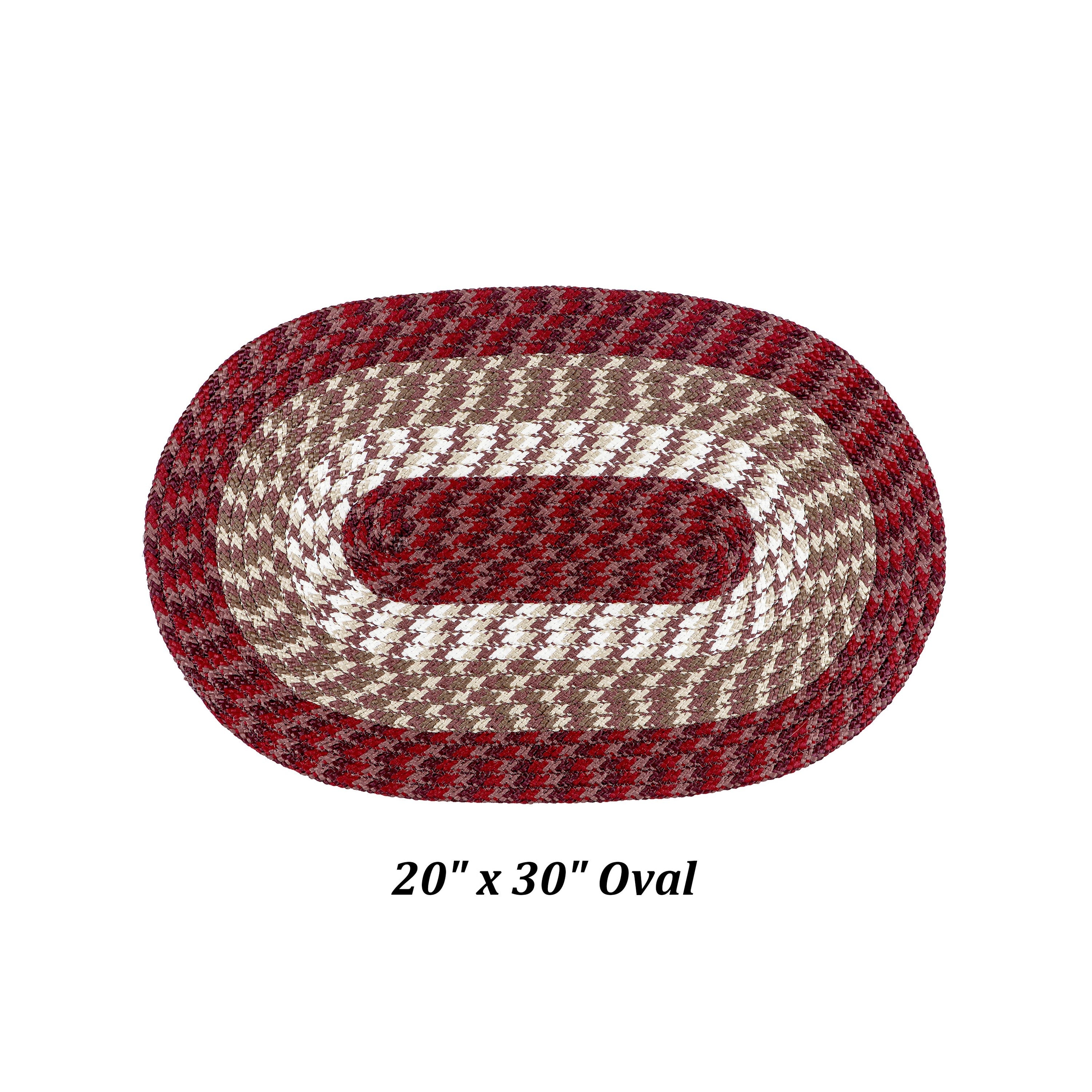 Alpine Stripe Braided Reversible Rug 100% Polypropylene, Durable Indoo ...