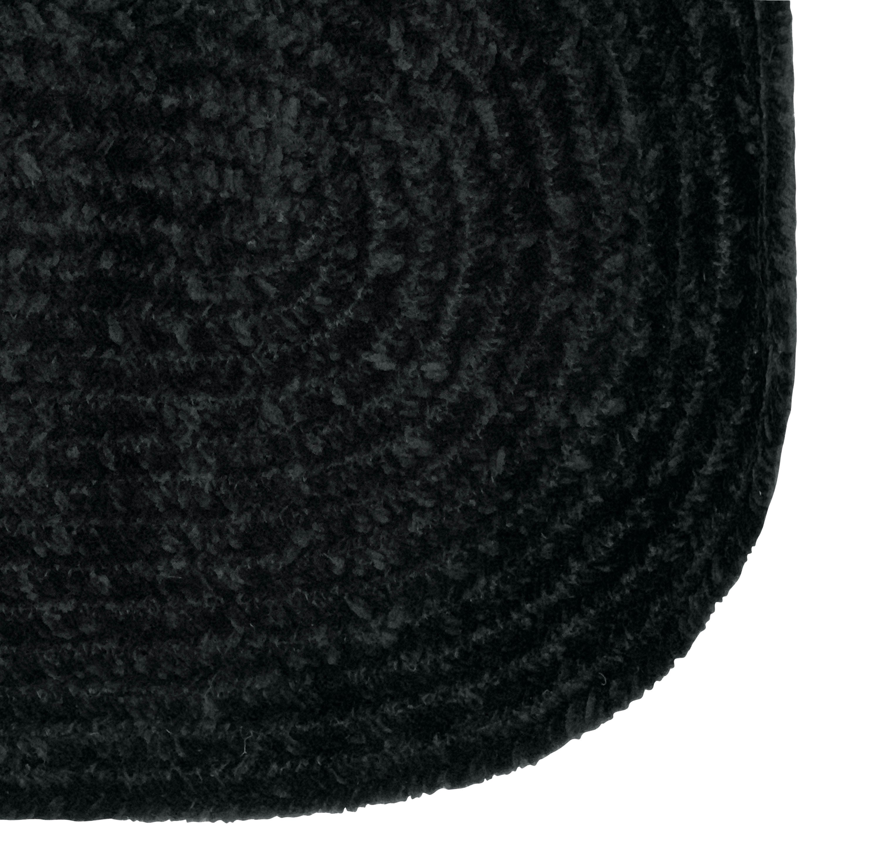 Chenille Solid Braided Reversible Rug 100% Polyester, Soft & Durable I ...