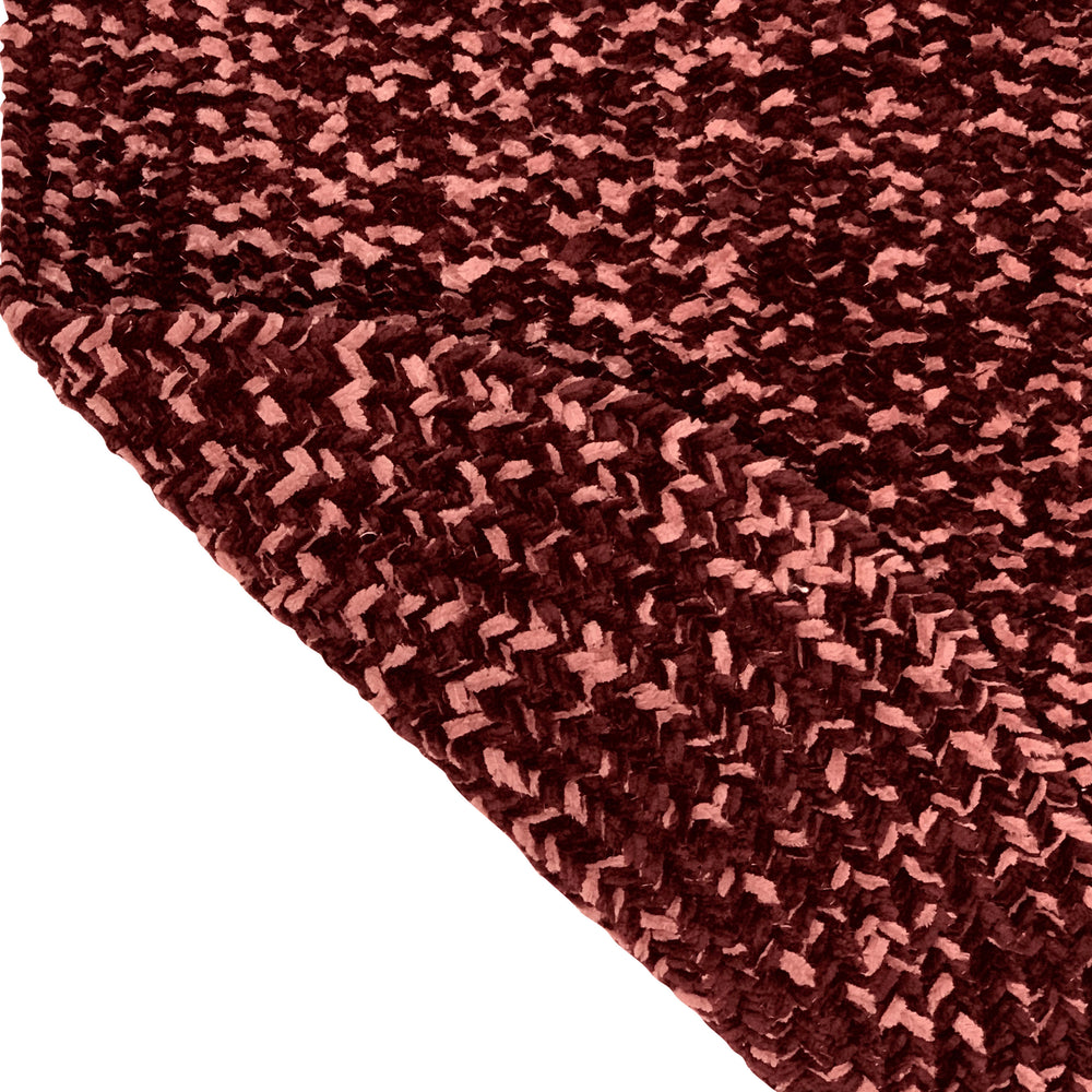 
                      
                        Better Trends Chenille Tweed Braid Collection is Durable and Stain Resistant Reversible Indoor Area Utility Rug 100% Polyester in Vibrant Colors, 42" x 66" Oval, Burgundy & Mauve
                      
                    