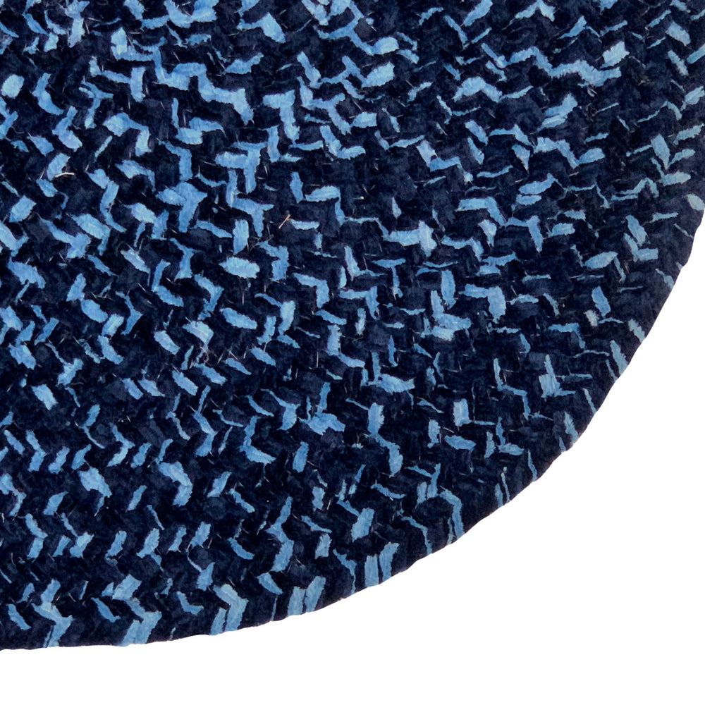 
                      
                        Better Trends Chenille Tweed Braid Collection is Durable and Stain Resistant Reversible Indoor Area Utility Rug 100% Polyester in Vibrant Colors, 60" x 96" Oval, Navy & Smoke Blue
                      
                    