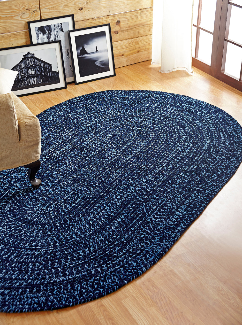 Better Trends Chenille Tweed Braid Collection is Durable and Stain Resistant Reversible Indoor Area Utility Rug 100% Polyester in Vibrant Colors, 96
