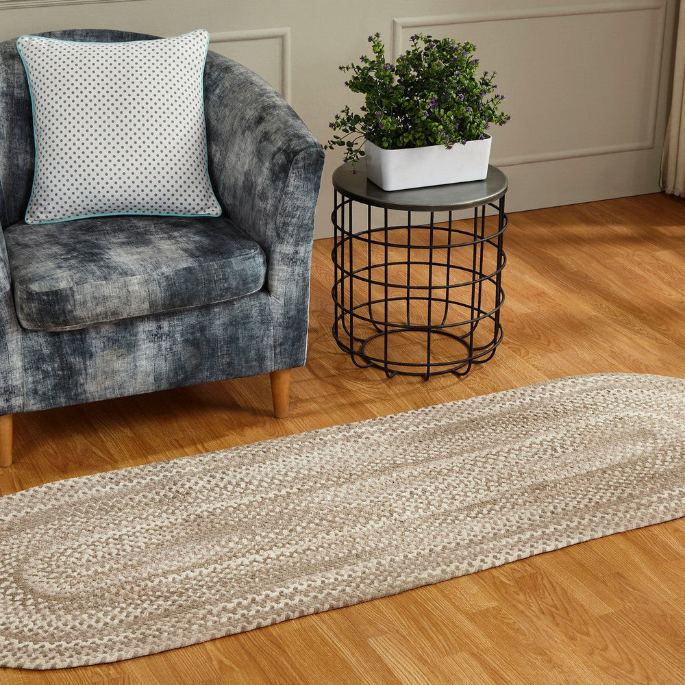 
                      
                        Ombre Reversible Area Rug, 100% Cotton Chenille, Braided & Durable for Entryway, Living Room, Kitchen
                      
                    